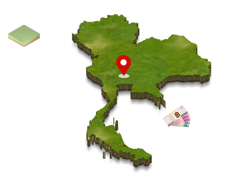 ทรัพย์สินที่รับ: ที่ดินในเขตกรุงเทพฯ-ปริมณฑล และจังหวัดท่องเที่ยว วงเงินเริ่มต้น: 10,000,000 บาทขึ้นไป